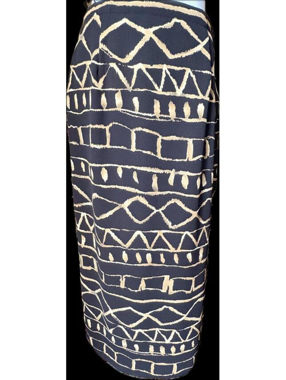 Jones NY Abstract Long Wrap Skirt 6